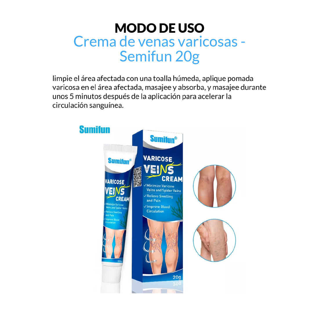 Clean SumiFun® | 2x1 Crema Para Venas Varicosas