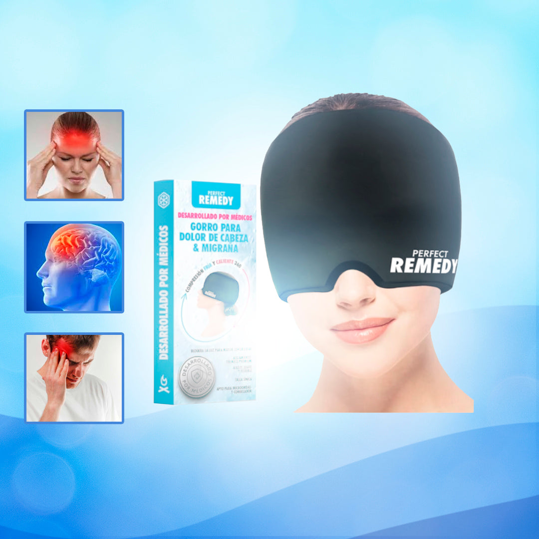 MigraCalm™ | Gorro Terapia Frío-Calor para Alivio Instantáneo Migraña/Sinusitis/Estres