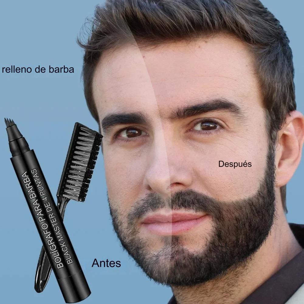 Oferta Lápiz Rellenador Negro + Cepillo Para Difuminar Barba