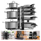 CleanCeramic® - 2 en 1 Rack para organizar tus ollas, sartenes y tapas