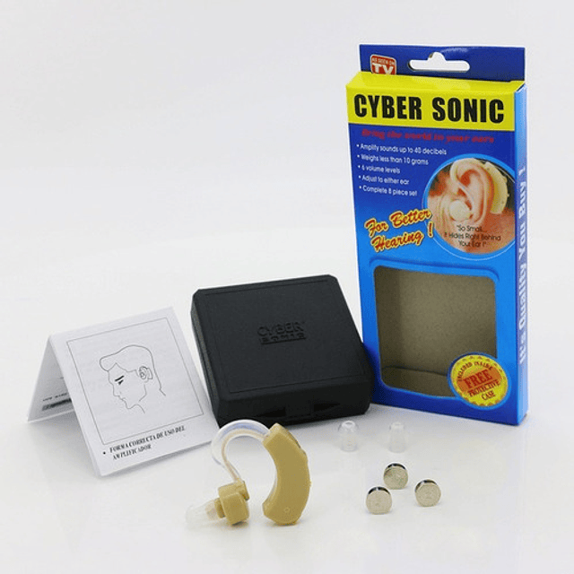 CyberSonic™ | Audífono Amplificador Sordera Premium Ortopédico
