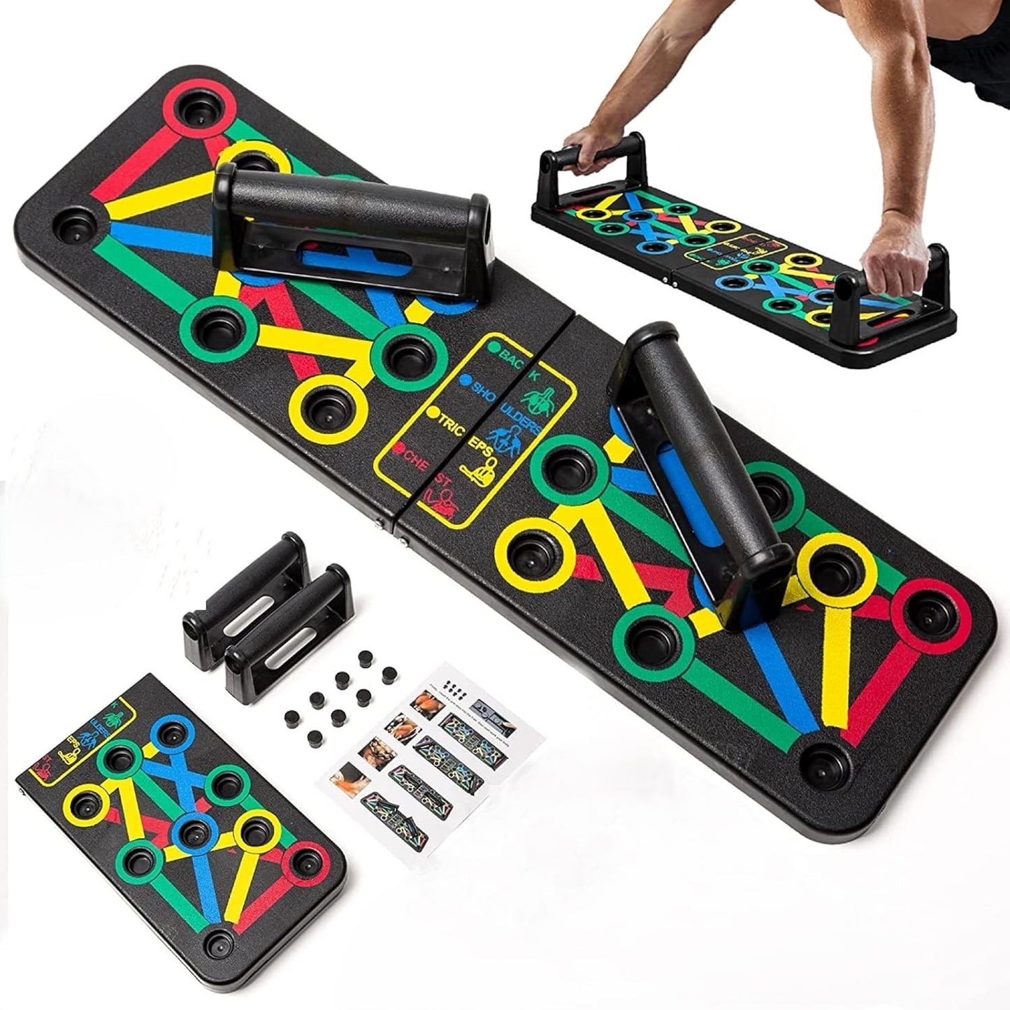 PushUps™ - Tabla Pechadas Sistema De Flexiones 15 en 1 + REGALO