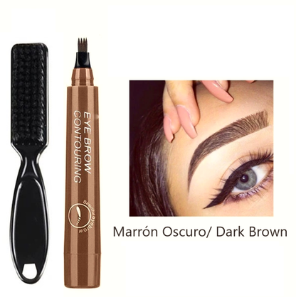 Oferta Kit Lapiz Rellenador Cejas + Cepillo Difuminador