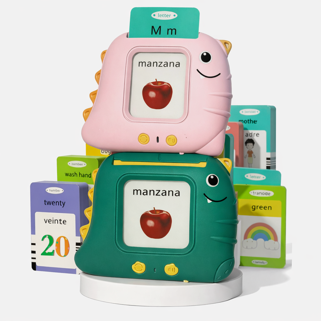 Lector Bilingüe Edukids™ + 2 PACK TARJETAS (224 PALABRAS Ingles y Español)