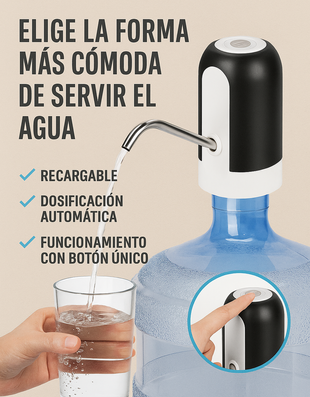 CleanPro™  | Dispensador Premium Eléctrico de Agua