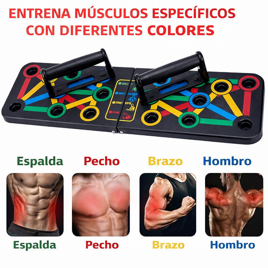 PushUps™ - Tabla Pechadas Sistema De Flexiones 15 en 1 + REGALO