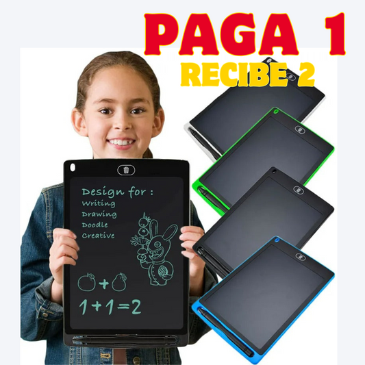 2x1 Pizarra Mágica LCD de Dibujo y Escritura 10"  | Edukids™