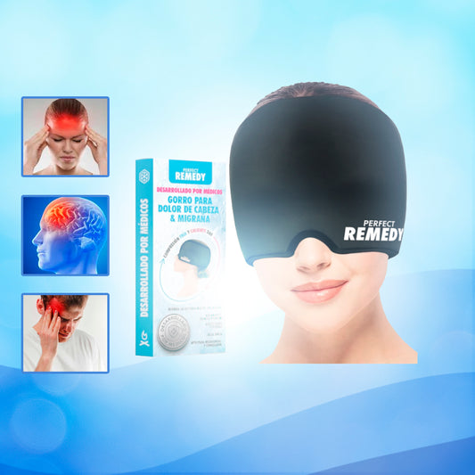 MigraCalm™ | Gorro Terapia Frío-Calor para Alivio Instantáneo Migraña/Sinusitis/Estres