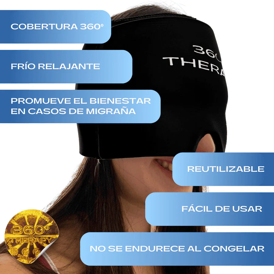 MigraCalm™ | Gorro Terapia Frío-Calor para Alivio Instantáneo Migraña/Sinusitis/Estres