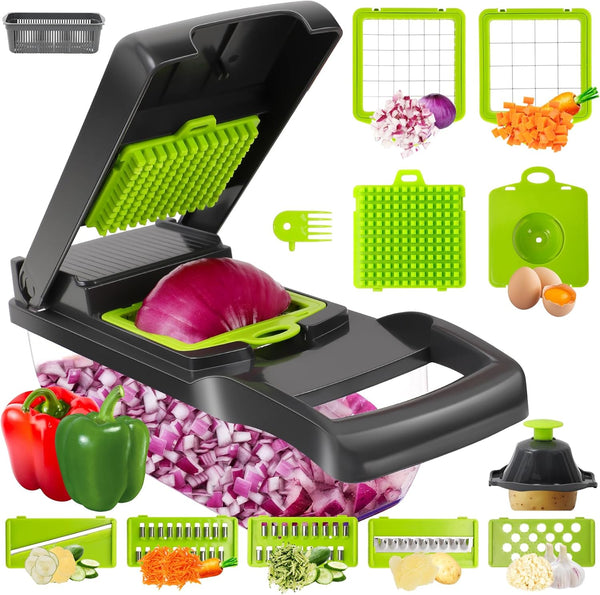 KitchenExpress®  Cortador Multifuncional de Verduras 14 en 1
