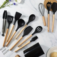 SharpCuisine™  | Set de Utensilios de Cocina – 19 Piezas de Silicona Premium