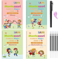Edukids™ | Caligrafía Mágica - Set de 4 cuadernos con tinta que desaparece