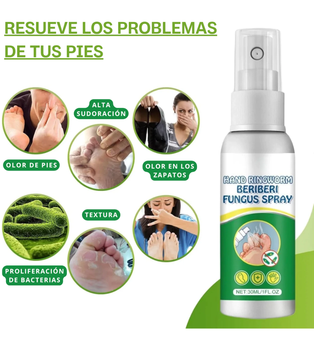 2x1  FreshSpray® |  Spray Antihongos para Pies y Manos + Envío Gratis