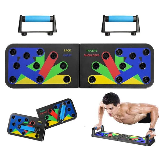 PushUps™ - Tabla Pechadas Sistema De Flexiones 9 en 1