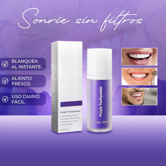 DentalClean™ | Crema Blanqueadora y Protectora Dental Morada