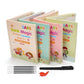Edukids™ | Caligrafía Mágica - Set de 4 cuadernos con tinta que desaparece